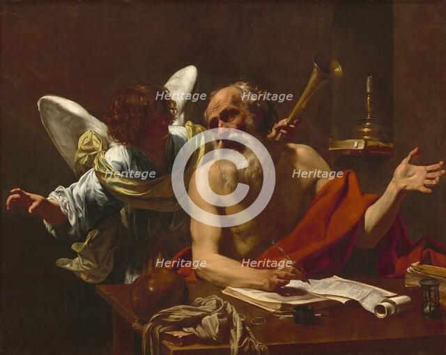 Saint Jerome and the Angel, c. 1622/1625. Creator: Simon Vouet.