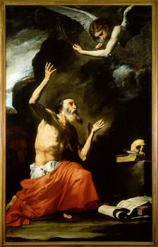 Saint Jerome and the Angel of Judgement, 1626. Creator: Ribera, José (Jusepe), de (1591-1652)