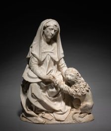 Saint Jerome and the Lion (From the former Church of St. Peter in Erfurt), c. 1495. Creator: Tilman Riemenschneider (German, c. 1460-1531)