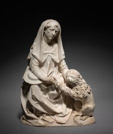 Saint Jerome and the Lion (From the former Church of St. Peter in Erfurt), c. 1495. Creator: Tilman Riemenschneider (German, c. 1460-1531)