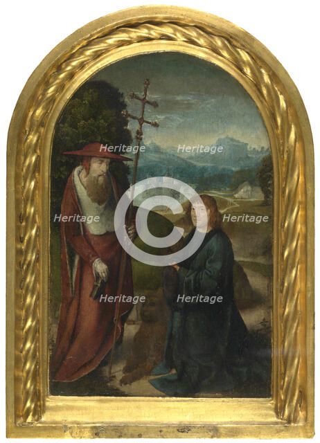 Saint Jerome and Donor, 1500-1515. Creator: Anon.
