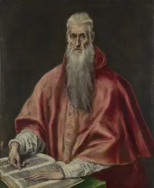 Saint Jerome as Cardinal, 1590–1600. Artist: El Greco, Dominico (1541-1614)