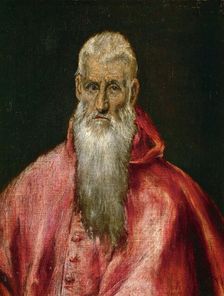 Saint Jerome as Cardinal, ca 1600-1610. Creator: El Greco, Dominico (1541-1614)