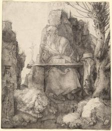 Saint Jerome by the Pollard Willow, 1512. Creator: Albrecht Durer