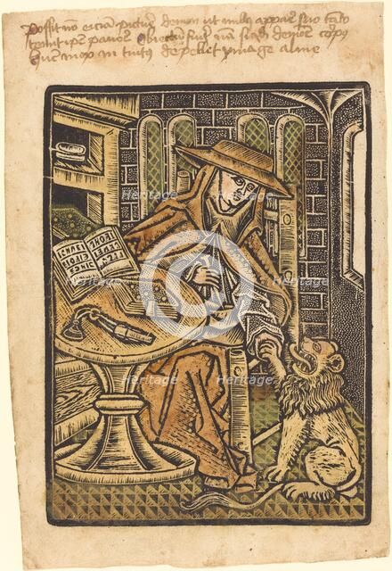 Saint Jerome, c. 1470. Creator: Master of the Aachen Madonna, Workshop of.