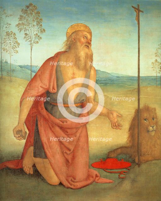 Saint Jerome, c. 1512. Artist: Perugino (ca. 1450-1523)
