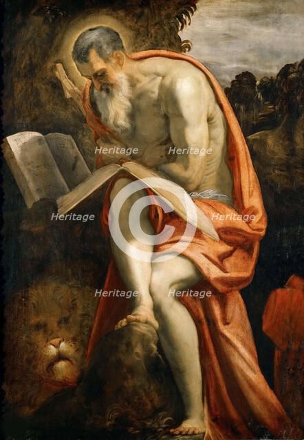Saint Jerome, ca 1573-1575. Creator: Tintoretto, Jacopo (1518-1594).