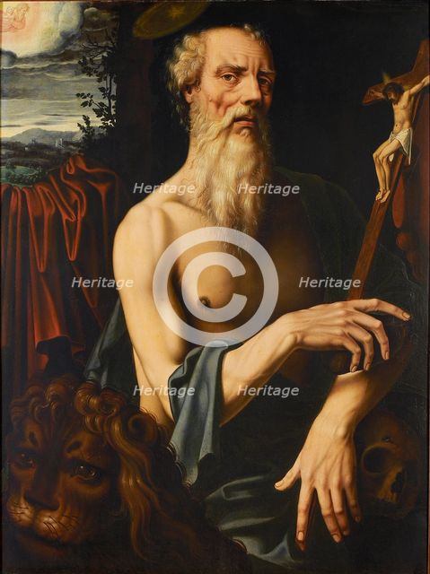 Saint Jerome, First Half of 16th cen.. Creator: Benson, Ambrosius (1495-1550).