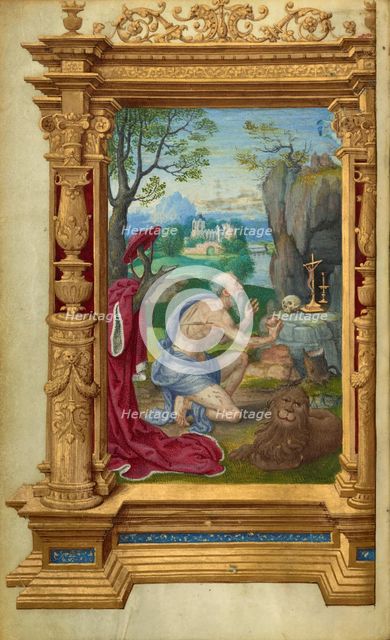 Saint Jerome; Getty Epistles, about 1528-1530. Creator: Master of the Getty Epistles.