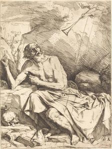 Saint Jerome Hearing the Trumpet of the Last Judgment, 1621. Creator: Jusepe de Ribera