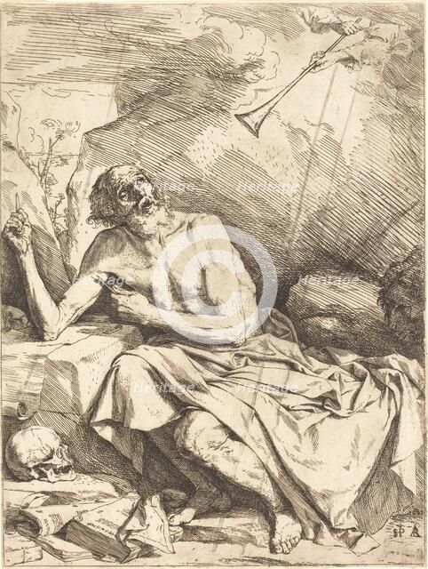 Saint Jerome Hearing the Trumpet of the Last Judgment, 1621. Creator: Jusepe de Ribera.