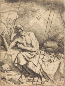 Saint Jerome Hearing the Trumpet of the Last Judgment, 1621. Creator: Jusepe de Ribera
