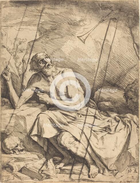 Saint Jerome Hearing the Trumpet of the Last Judgment, 1621. Creator: Jusepe de Ribera.