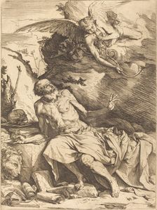 Saint Jerome Hearing the Trumpet of the Last Judgment, c. 1621. Creator: Jusepe de Ribera