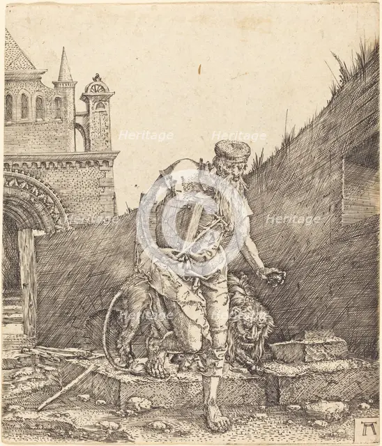 Saint Jerome in a Courtyard, c. 1512/1515. Creator: Albrecht Altdorfer.
