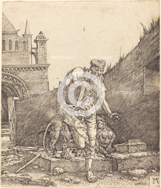 Saint Jerome in a Courtyard, c. 1512/1515. Creator: Albrecht Altdorfer.