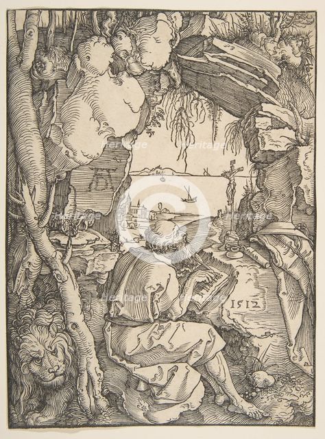 Saint Jerome in a Cave, 1512. Creator: Albrecht Durer.