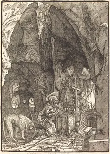 Saint Jerome in a Cave, c. 1513/1515. Creator: Albrecht Altdorfer