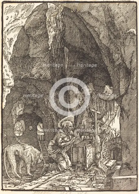Saint Jerome in a Cave, c. 1513/1515. Creator: Albrecht Altdorfer.