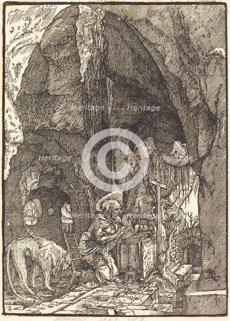 Saint Jerome in a Cave, c. 1513/1515. Creator: Albrecht Altdorfer.