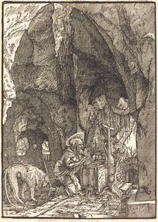 Saint Jerome in a Cave, c. 1513/1515. Creator: Albrecht Altdorfer