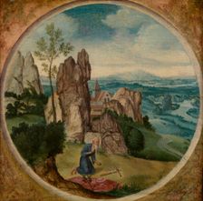 Saint Jerome in a Landscape, 1525-1550. Creator: Anon