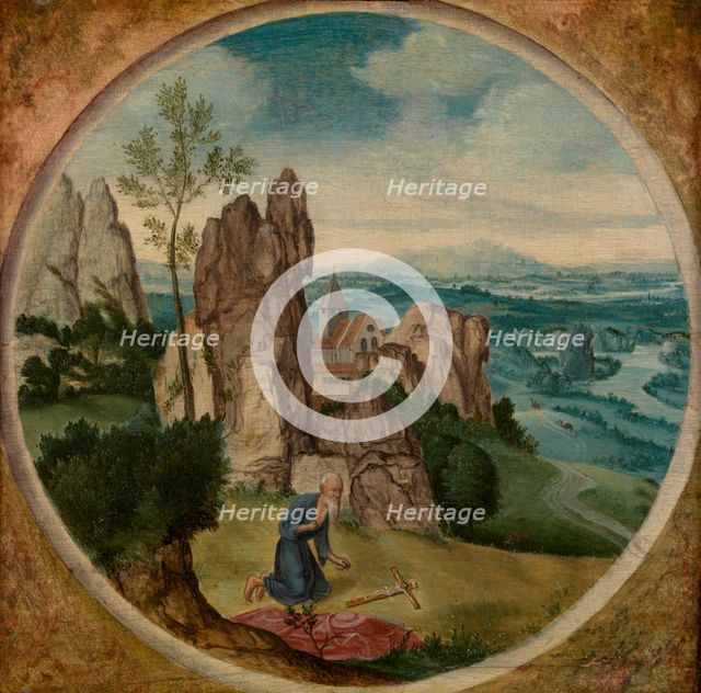 Saint Jerome in a Landscape, 1525-1550. Creator: Anon.