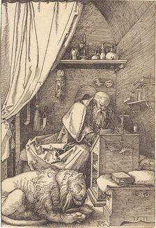 Saint Jerome in His Cell, 1511. Creator: Albrecht Durer