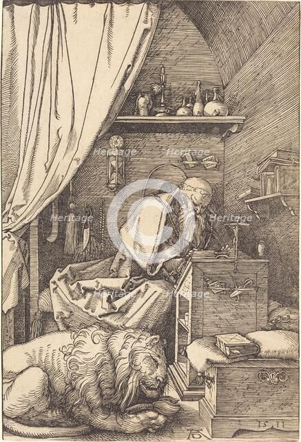 Saint Jerome in His Cell, 1511. Creator: Albrecht Durer.