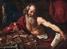 Saint Jerome in his Cell, 1654. Creator: Van de Hamme, Joost (1630-1657)