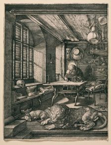 Saint Jerome in his Cell. Artist: Dürer, Albrecht (1471-1528)