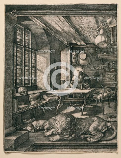 Saint Jerome in his Cell. Artist: Dürer, Albrecht (1471-1528)
