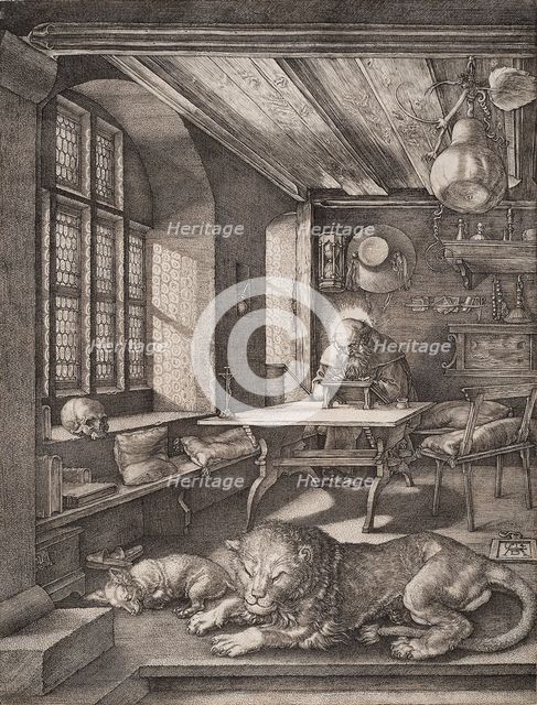 Saint Jerome in his Cell. Artist: Dürer, Albrecht (1471-1528)