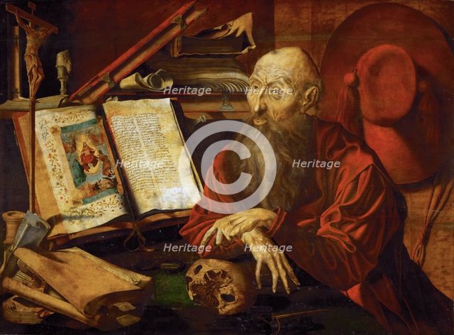 Saint Jerome in his Cell, ca 1545.