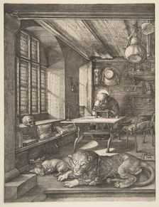 Saint Jerome in His Study, 1514. Creator: Albrecht Durer
