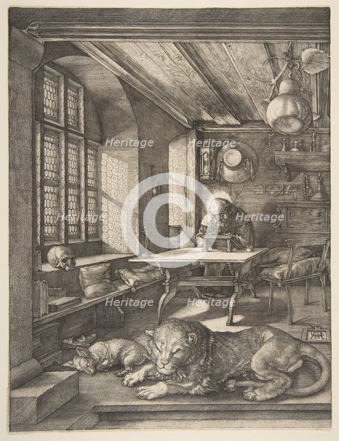 Saint Jerome in His Study, 1514. Creator: Albrecht Durer.