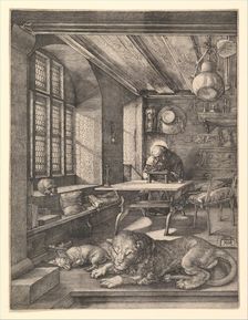 Saint Jerome in His Study, 1514. Creator: Albrecht Durer