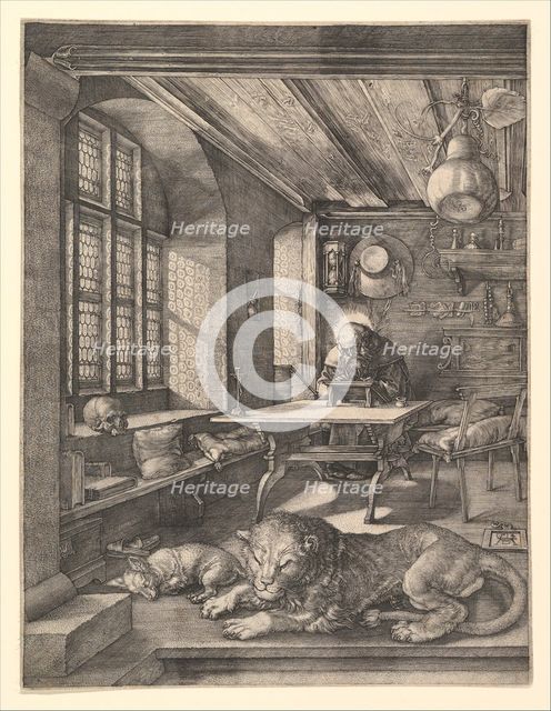 Saint Jerome in His Study, 1514. Creator: Albrecht Durer.