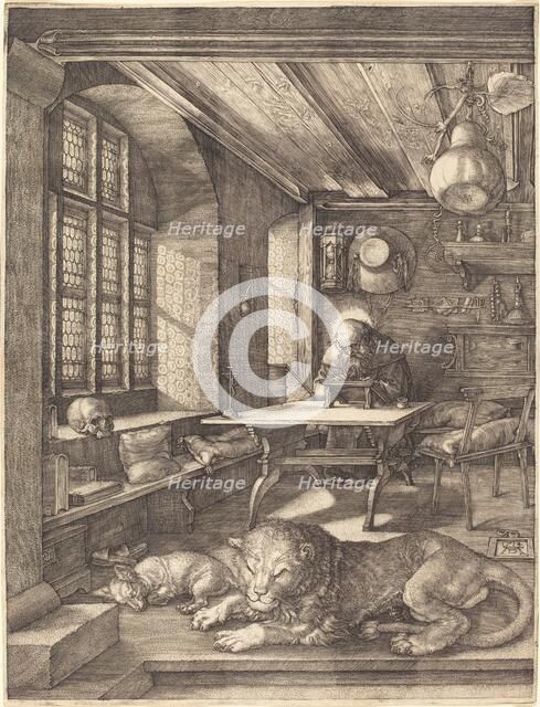 Saint Jerome in His Study, 1514. Creator: Albrecht Durer.