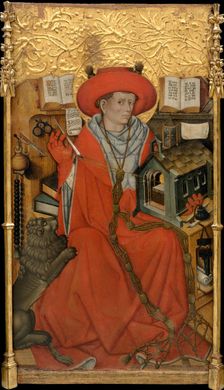 Saint Jerome in his Study. Artist: Ferrer, Jaume (active 1430-1461)
