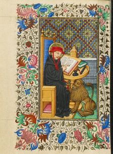 Saint Jerome in His Study; Book of Hours, about 1430-1440. Creator: Fastolf Master