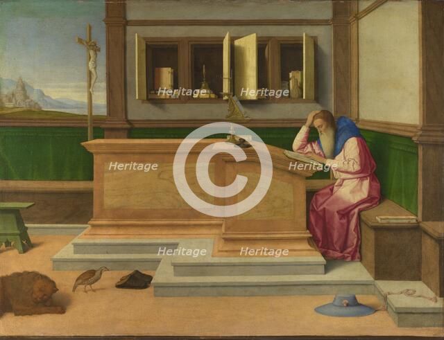 Saint Jerome in his Study, c. 1510. Artist: Catena, Vincenzo di Biagio (ca. 1470-1531)