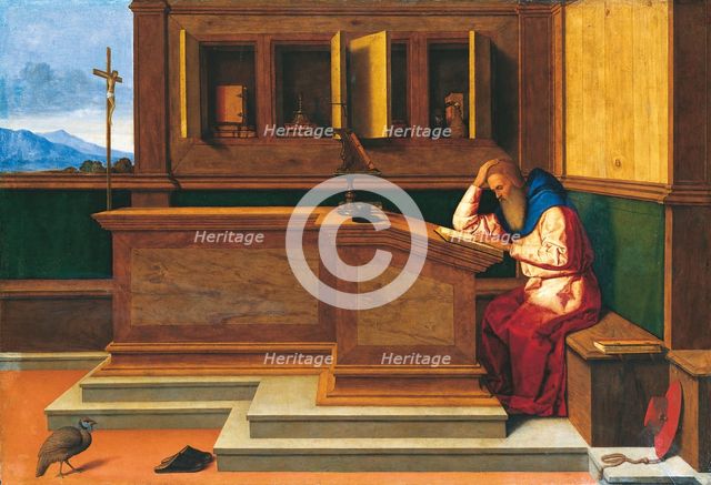 Saint Jerome in His Study, c1513-1515. Creator: Vincenzo Di Biagio Catena.