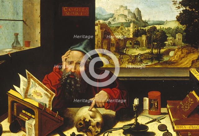 Saint Jerome in His Study, c1530. Creator: Pieter Coecke van Aelst.