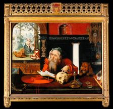 Saint Jerome in his study, c16th century. Creator: Unknown