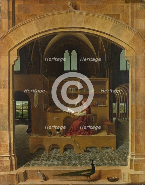 Saint Jerome in his Study, ca 1475. Artist: Antonello da Messina (ca 1430-1479)