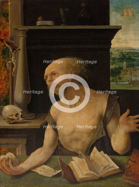 Saint Jerome in Penitence, 1525/30. Creator: Master of the Lille Adoration.