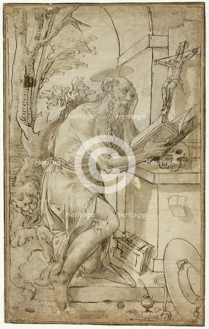 Saint Jerome in Penitence, 1575/85. Creator: Unknown.