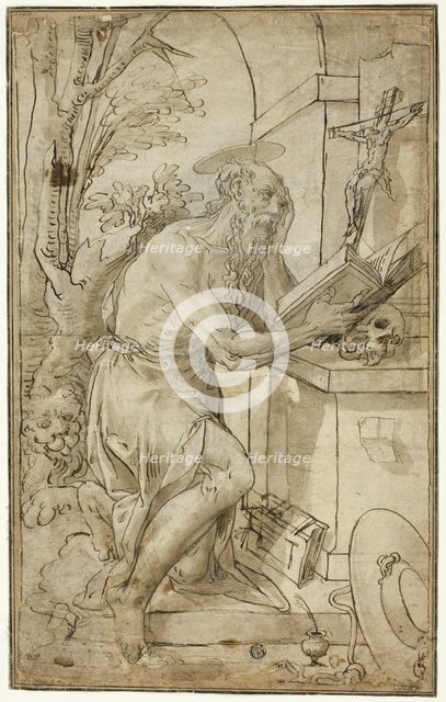 Saint Jerome in Penitence, 1575/85. Creator: Unknown.