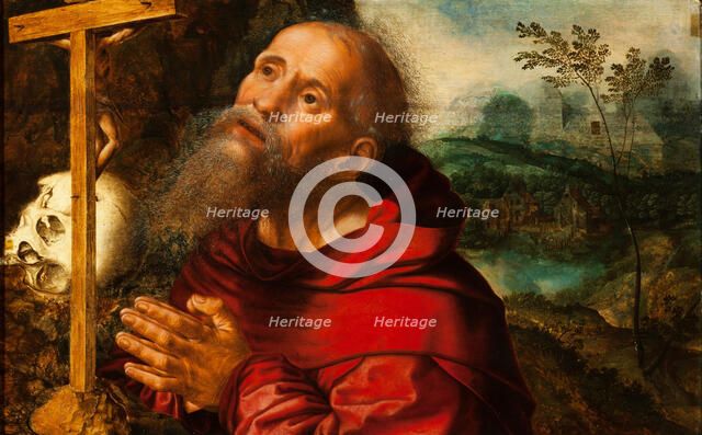 Saint Jerome in Prayer. Creator: Hemessen, Jan Sanders, van (c. 1500-c. 1566).